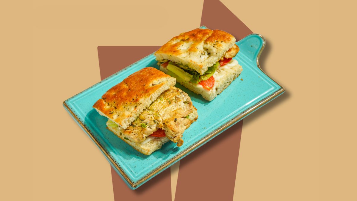 Panino con Pollo on house-made focaccia